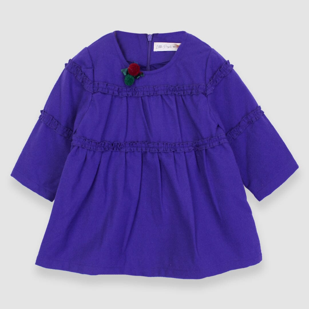 Cozy Purple Themed Cute Princess Frock Frock Iluvlittlepeople 2 Years Purple Winter