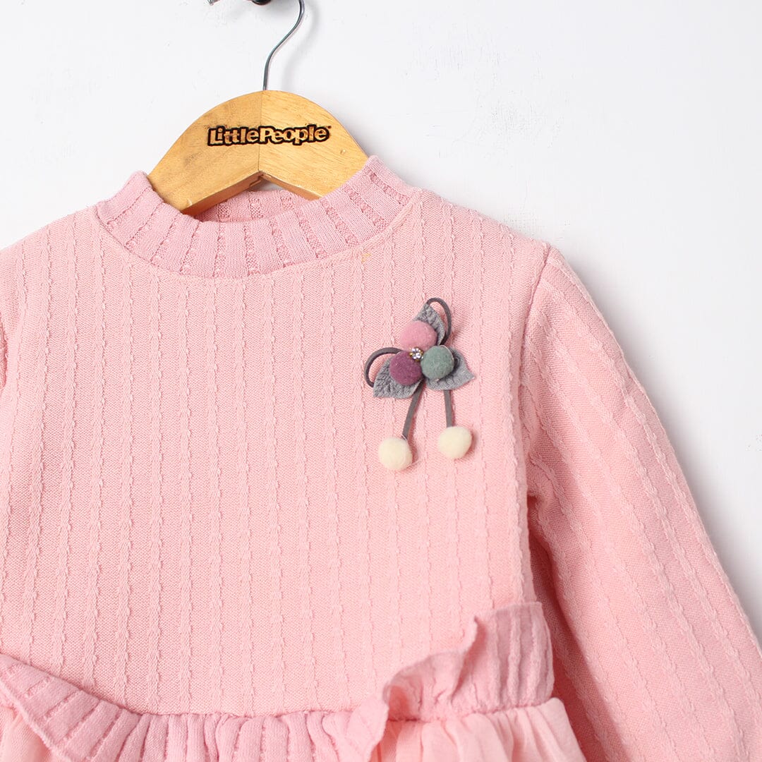 Sweet Pink Themed Girls Frock Frock Iluvlittlepeople 