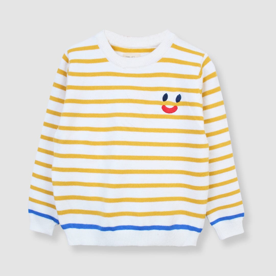 Cozy Comfort Off-White Themed Sweater For Boys Sweater Iluvlittlepeople 12-18 Months Off-White Winter