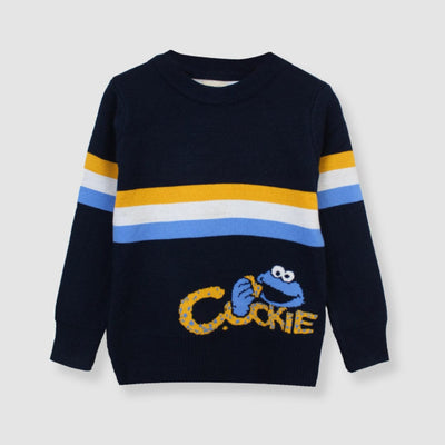 Cozy Comfort Blue Themed Sweater For Boys Sweater Iluvlittlepeople 3-4 Years Blue Winter
