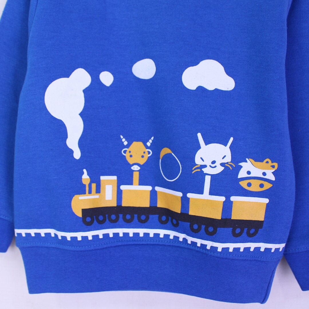 Attractive Blue Themed Sweat Shirt For Boys Sweatshirt Iluvlittlepeople 