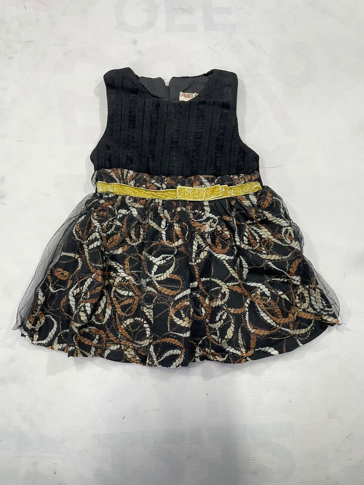 Cozy Black Themed Cute Princess Frock Frock Iluvlittlepeople 12-18 Months Black Winter
