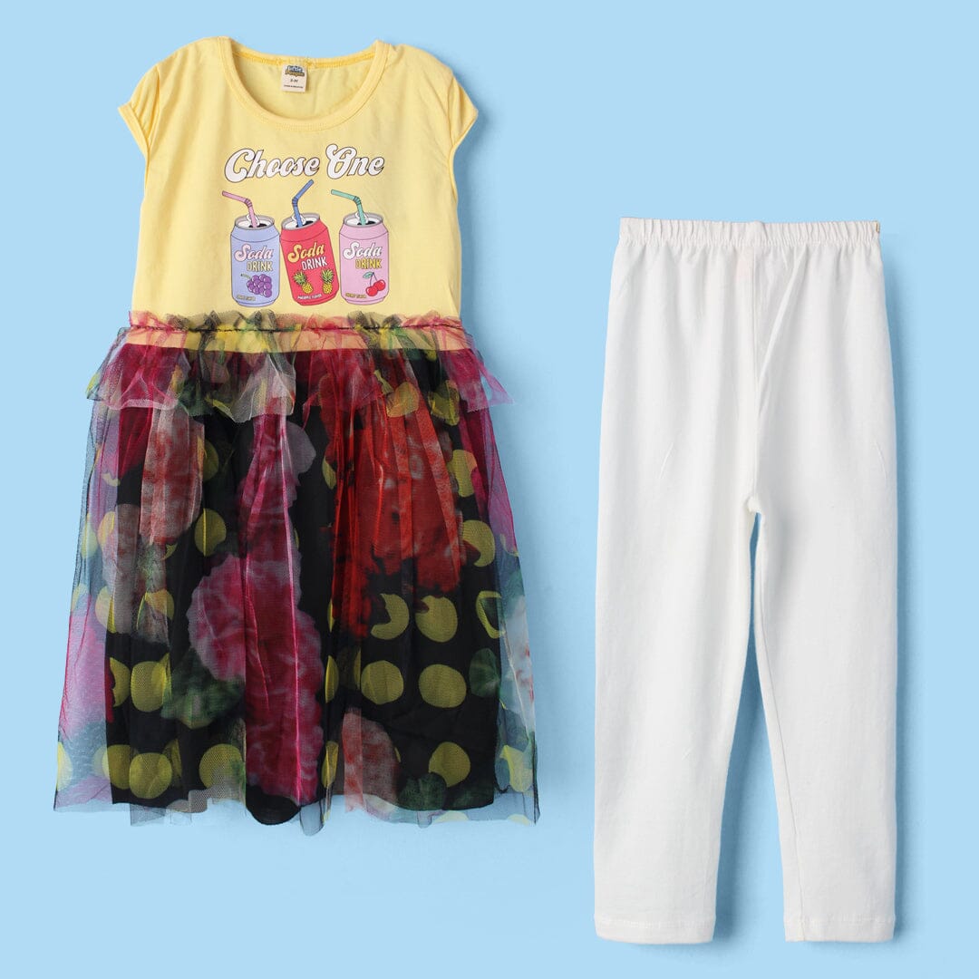 Inspired Yellow Themed Girls Frock Set Frock Iluvlittlepeople 2-3 Years Yellow Summer
