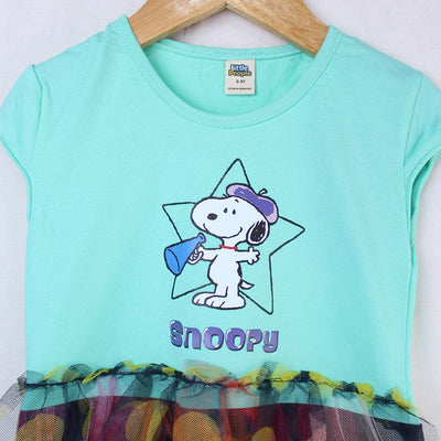 Modern Aqua Themed Girls Frock Set Frock Iluvlittlepeople 