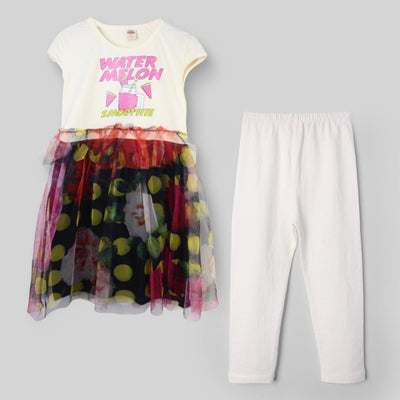 Sober White Themed Girls Frock Set Frock Iluvlittlepeople 2-3 Years White Summer