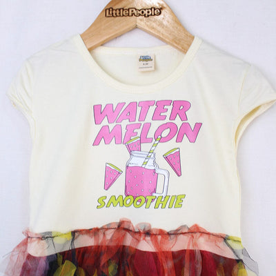 Sober White Themed Girls Frock Set Frock Iluvlittlepeople 