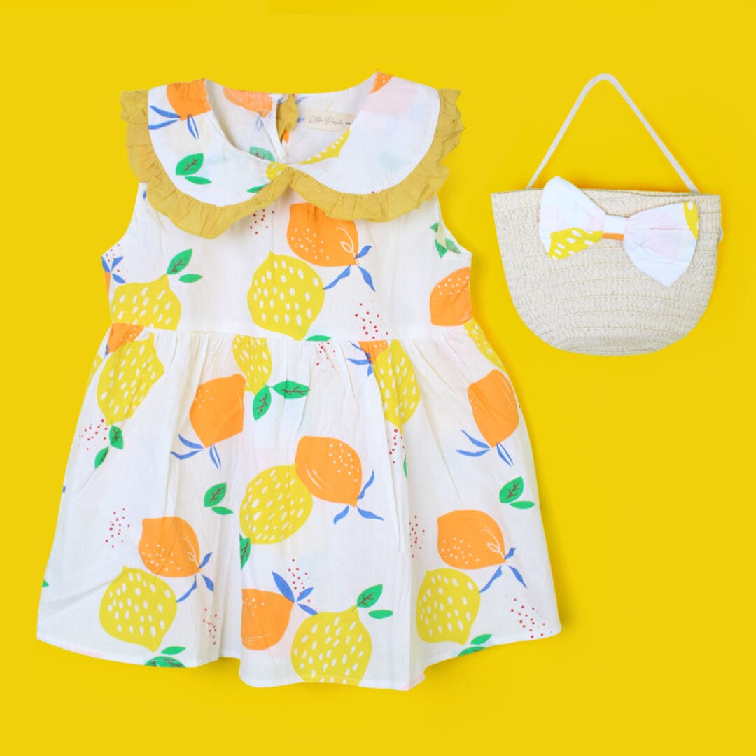 Delighted Off White Little Girl Frock Frock Iluvlittlepeople 12-18 Months Off White Summer