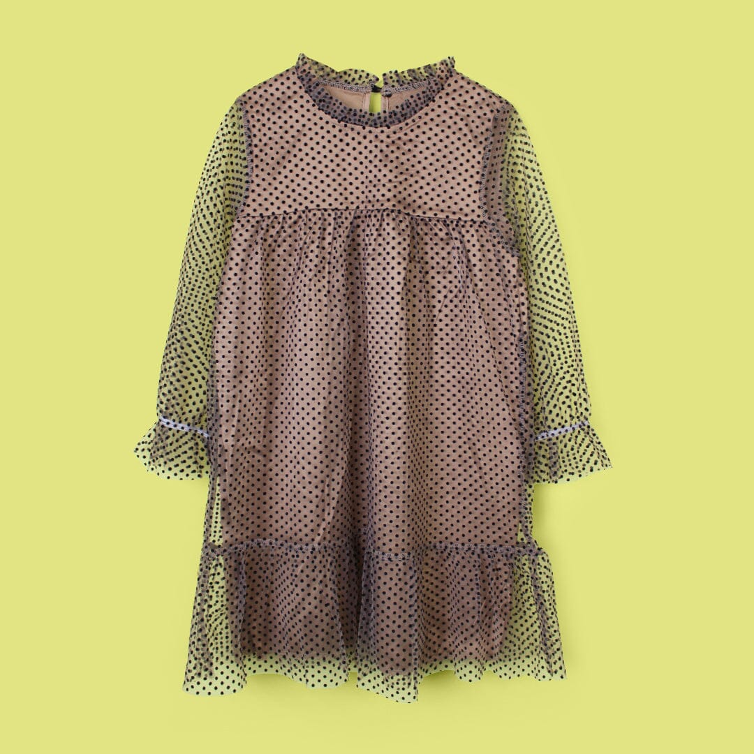 Delighted Brown Little Girl Frock Frock Iluvlittlepeople 3-4 Years Brown Summer