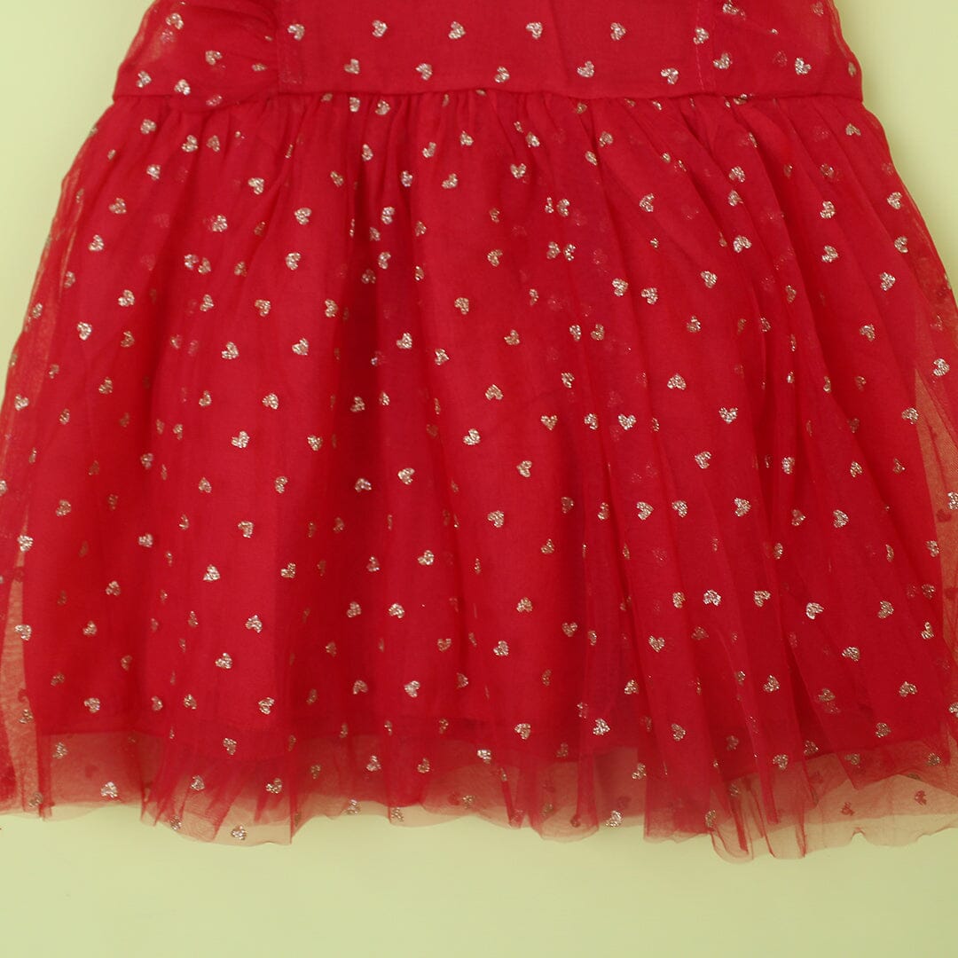 Delighted Red Little Girl Frock Frock Iluvlittlepeople 