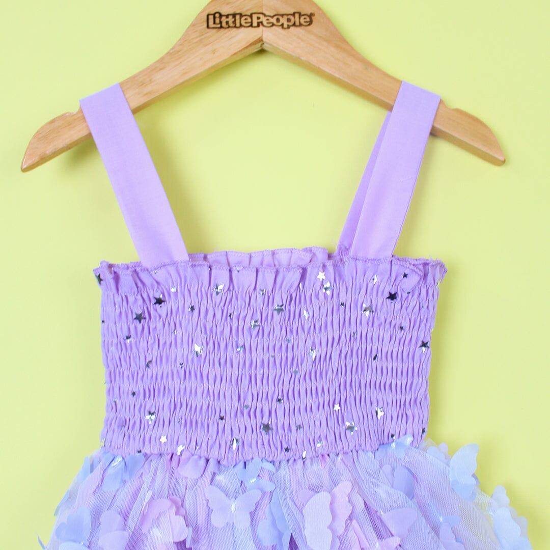 Delighted Purple Little Girl Frock Frock Iluvlittlepeople 