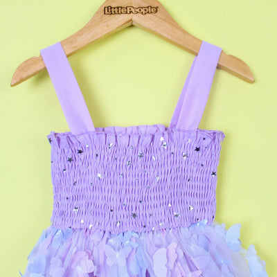 Delighted Purple Little Girl Frock Frock Iluvlittlepeople 