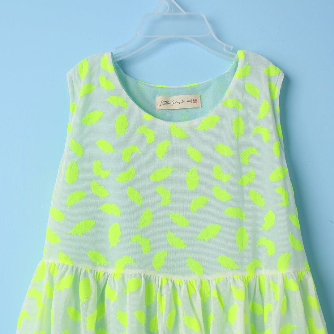 Stylish Green Themed Girls Frock Set Frock Iluvlittlepeople 