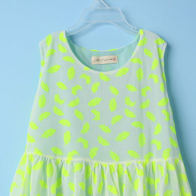 Stylish Green Themed Girls Frock Set Frock Iluvlittlepeople 
