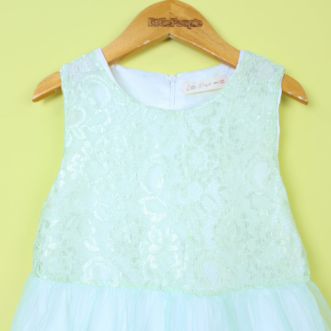Modern Aqua Themed Girls Frock Set Frock Iluvlittlepeople 