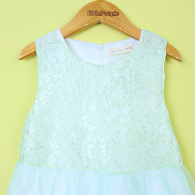 Modern Aqua Themed Girls Frock Set Frock Iluvlittlepeople 