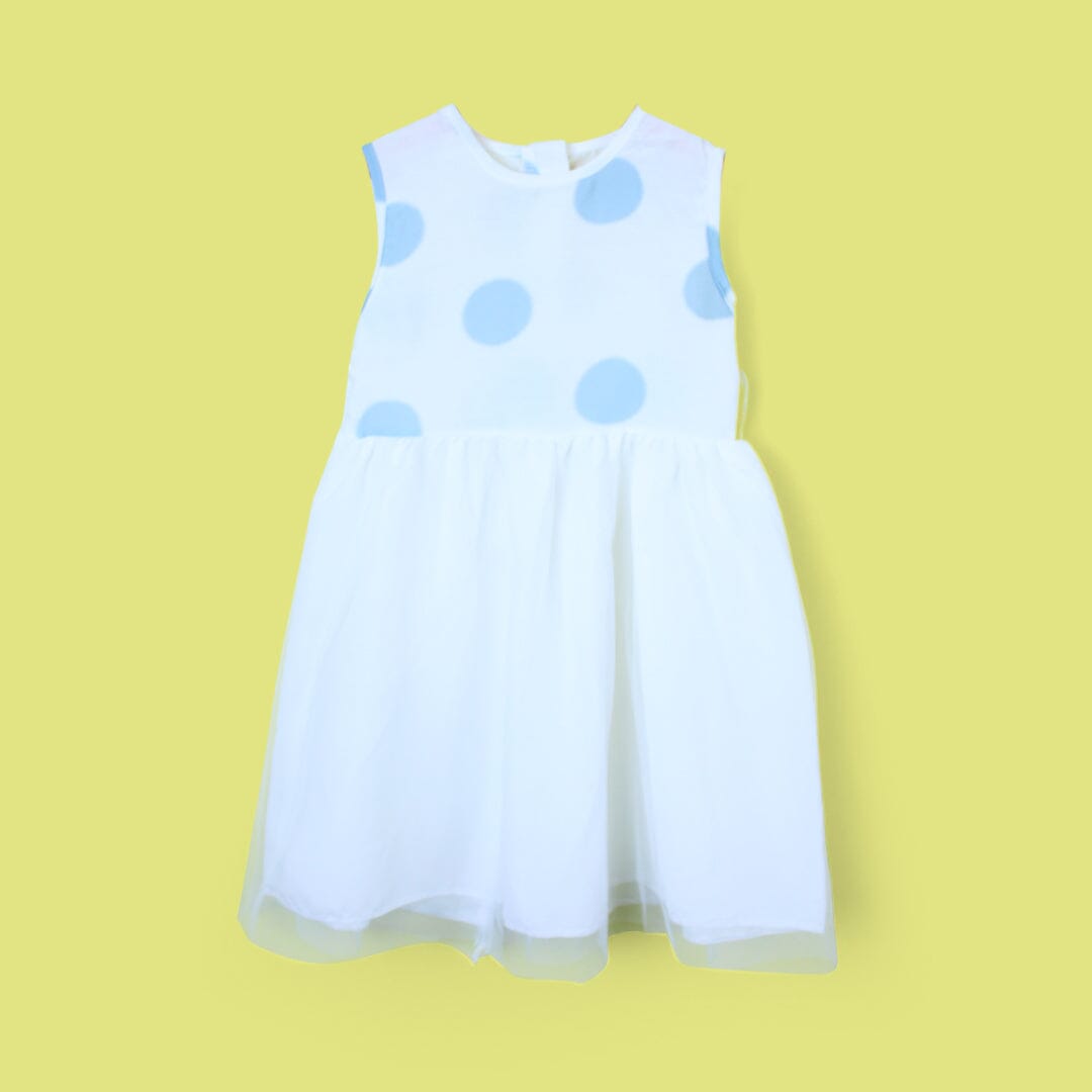 Delighted Off White Little Girl Frock Frock Iluvlittlepeople 2-3 Years Off White Summer