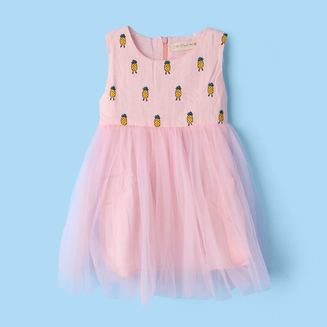 Desire Pink Themed Baby Girls Frock Frock Iluvlittlepeople 6-9 Months Pink Summer
