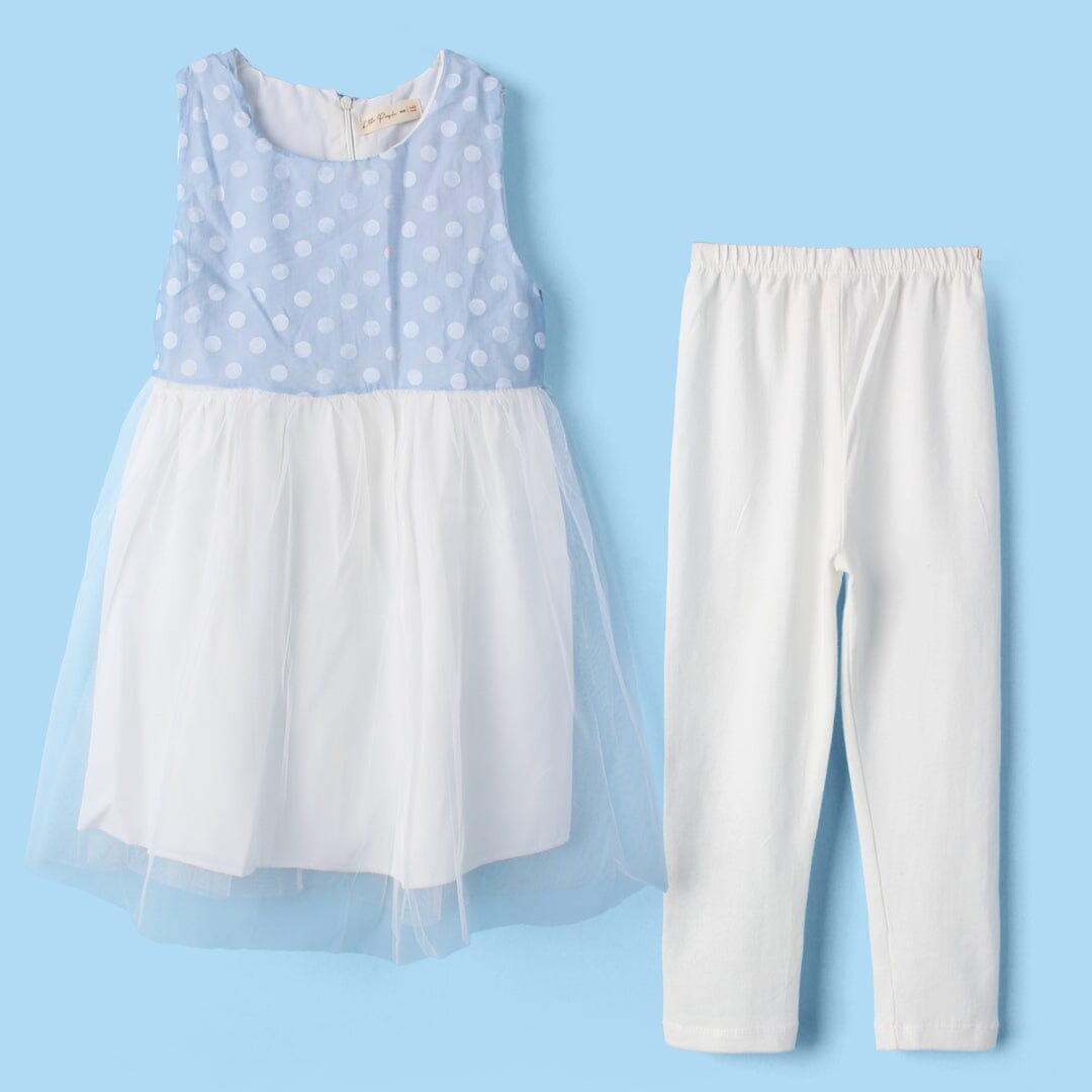 Inspired Blue Themed Girls Frock Set Frock Iluvlittlepeople 2-3 Years Blue Summer