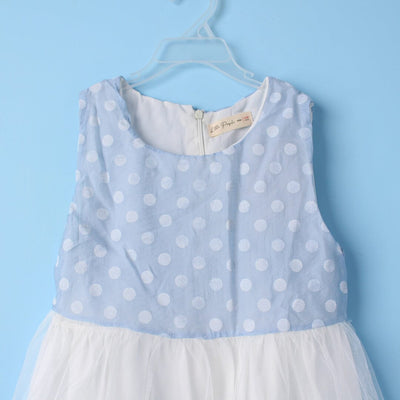 Inspired Blue Themed Girls Frock Set Frock Iluvlittlepeople 