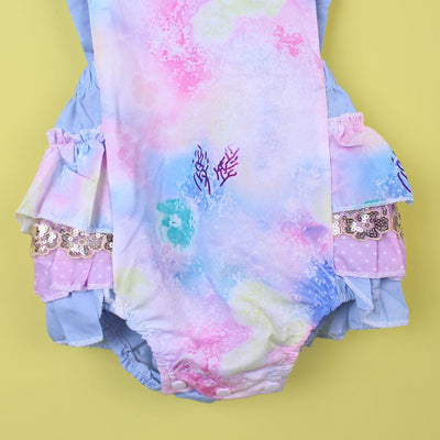 Elegant Rainbow Themed Little Girl Romper Romper Iluvlittlepeople 