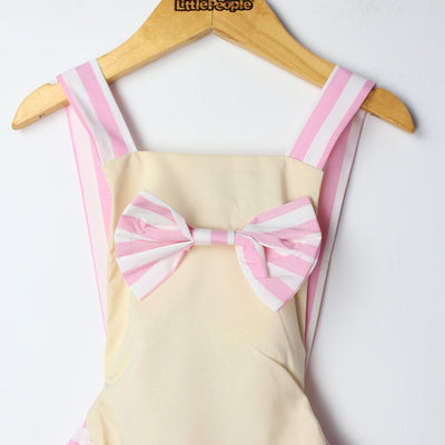 Modern Vanilla Themed Little Girl Romper Romper Iluvlittlepeople 