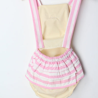 Modern Vanilla Themed Little Girl Romper Romper Iluvlittlepeople 
