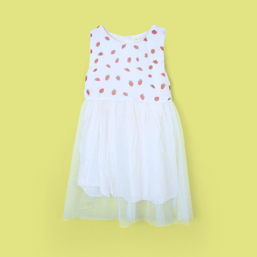 Delighted White Little Girl Frock Frock Iluvlittlepeople 2-3 Years White Summer