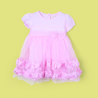 Delighted Pink Little Girl Frock Frock Iluvlittlepeople 3-6 Months Pink Summer