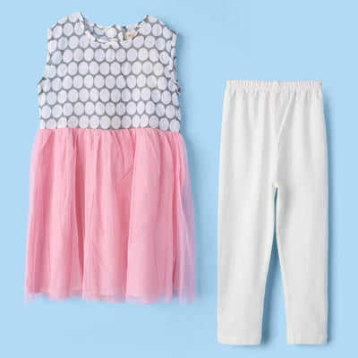 Sweet Pink Themed Girls Frock Set Frock Iluvlittlepeople 2-3 Years Pink Summer