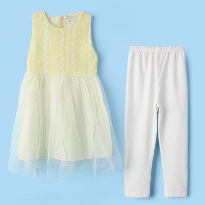 Fantastic Yellow Themed Girls Frock Set Frock Iluvlittlepeople 2-3 Years Yellow Summer