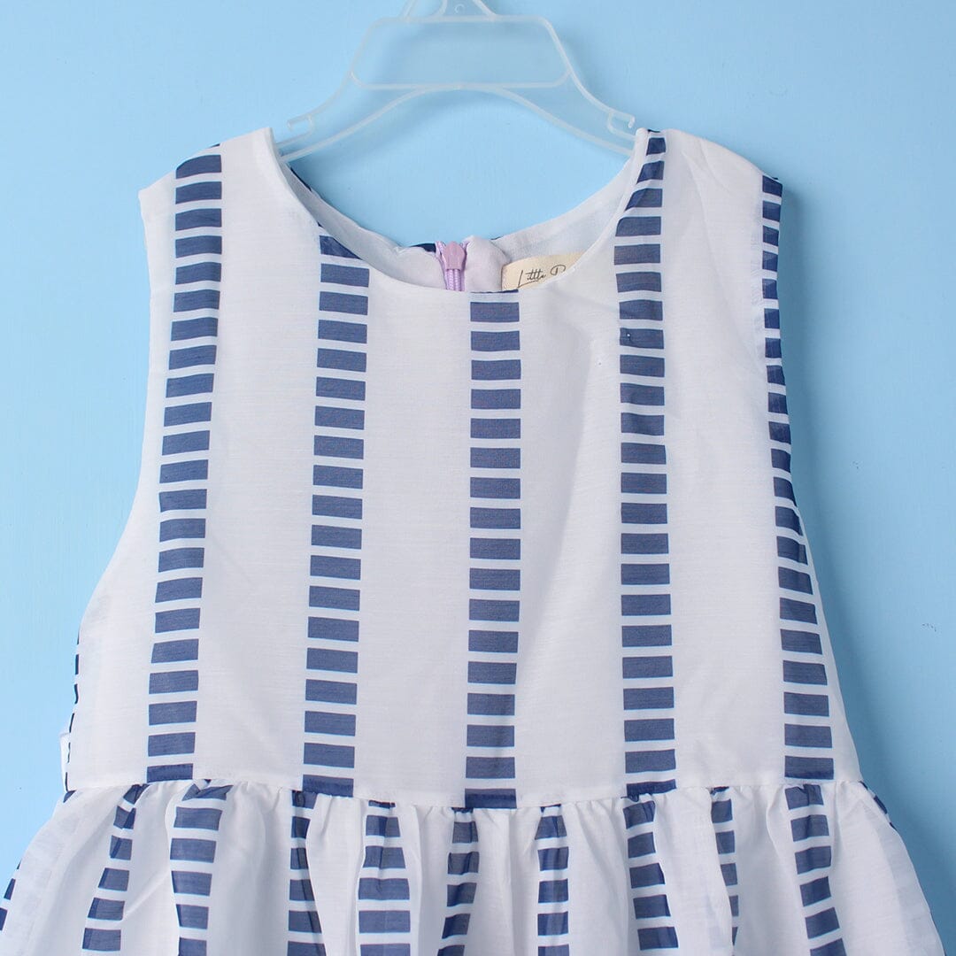 Inspired Blue Themed Girls Frock Set Frock Iluvlittlepeople 