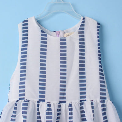 Inspired Blue Themed Girls Frock Set Frock Iluvlittlepeople 