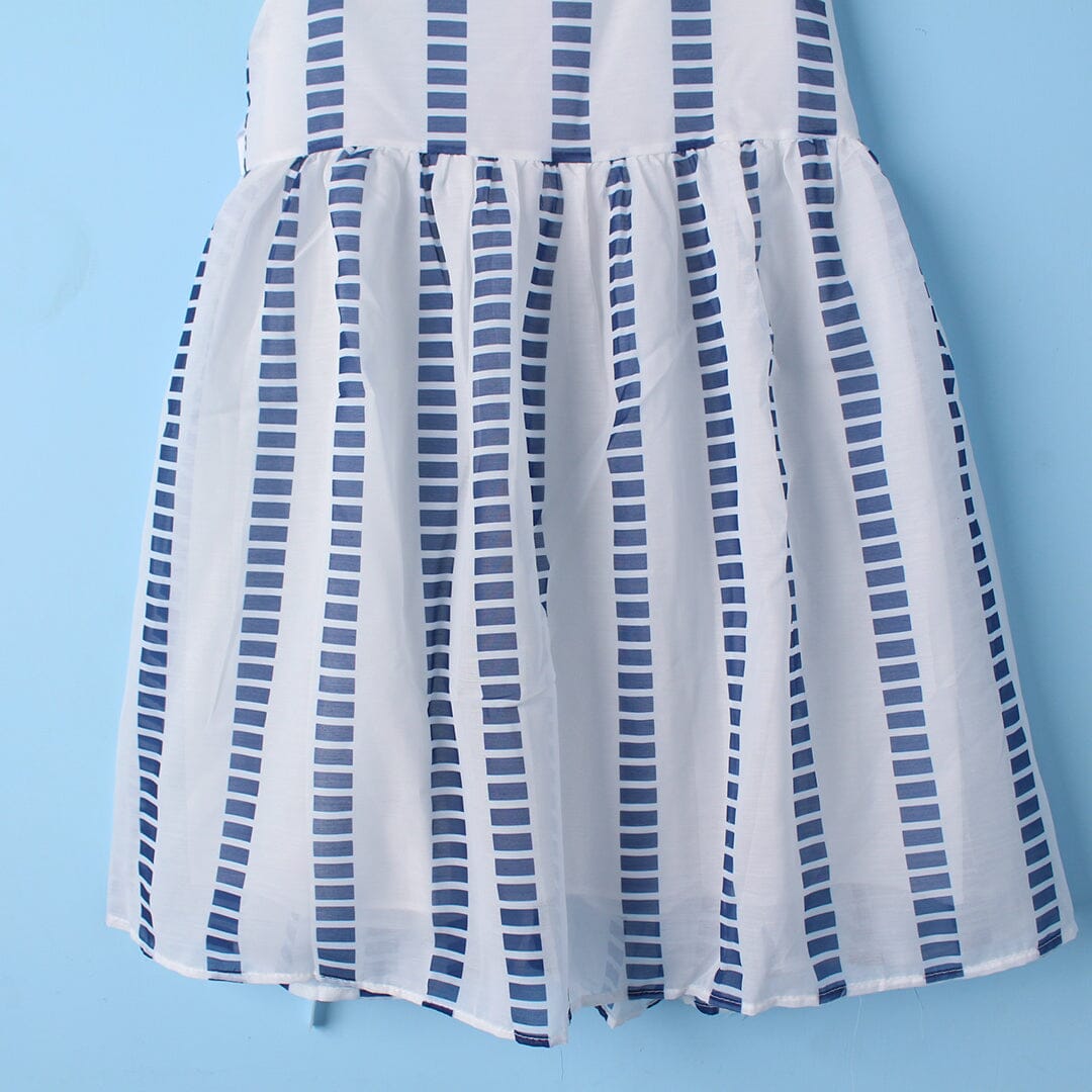 Inspired Blue Themed Girls Frock Set Frock Iluvlittlepeople 