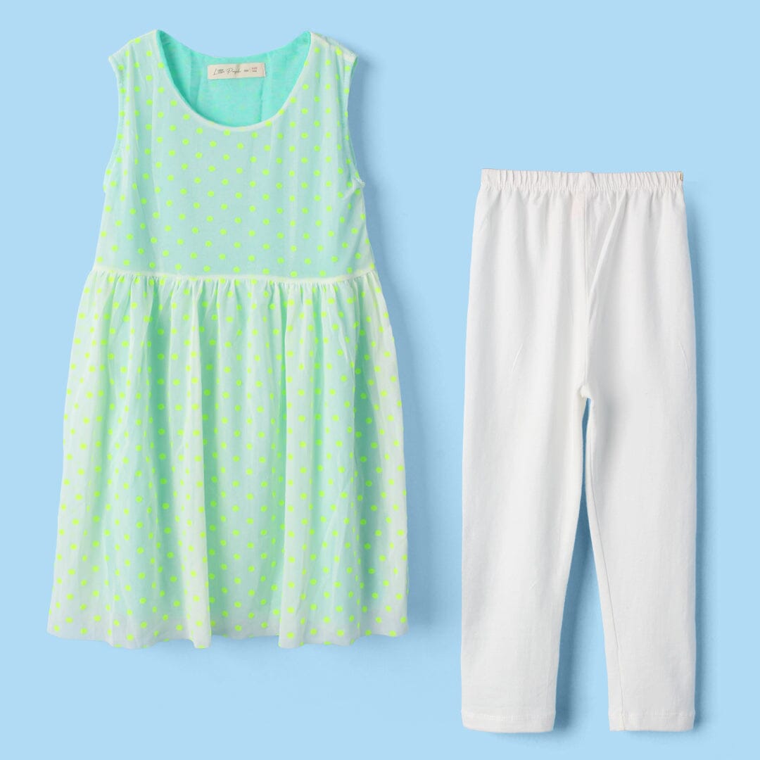 Desire Green Themed Girls Frock Set Frock Iluvlittlepeople 2-3 Years Green Summer