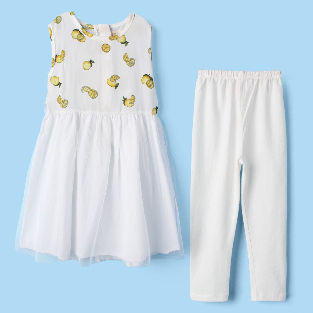 Classic White Themed Girls Frock Set Frock Iluvlittlepeople 2-3 Years White Summer