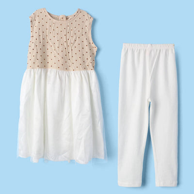 Polished White Themed Girls Frock Set Frock Iluvlittlepeople 2-3 Years White Summer