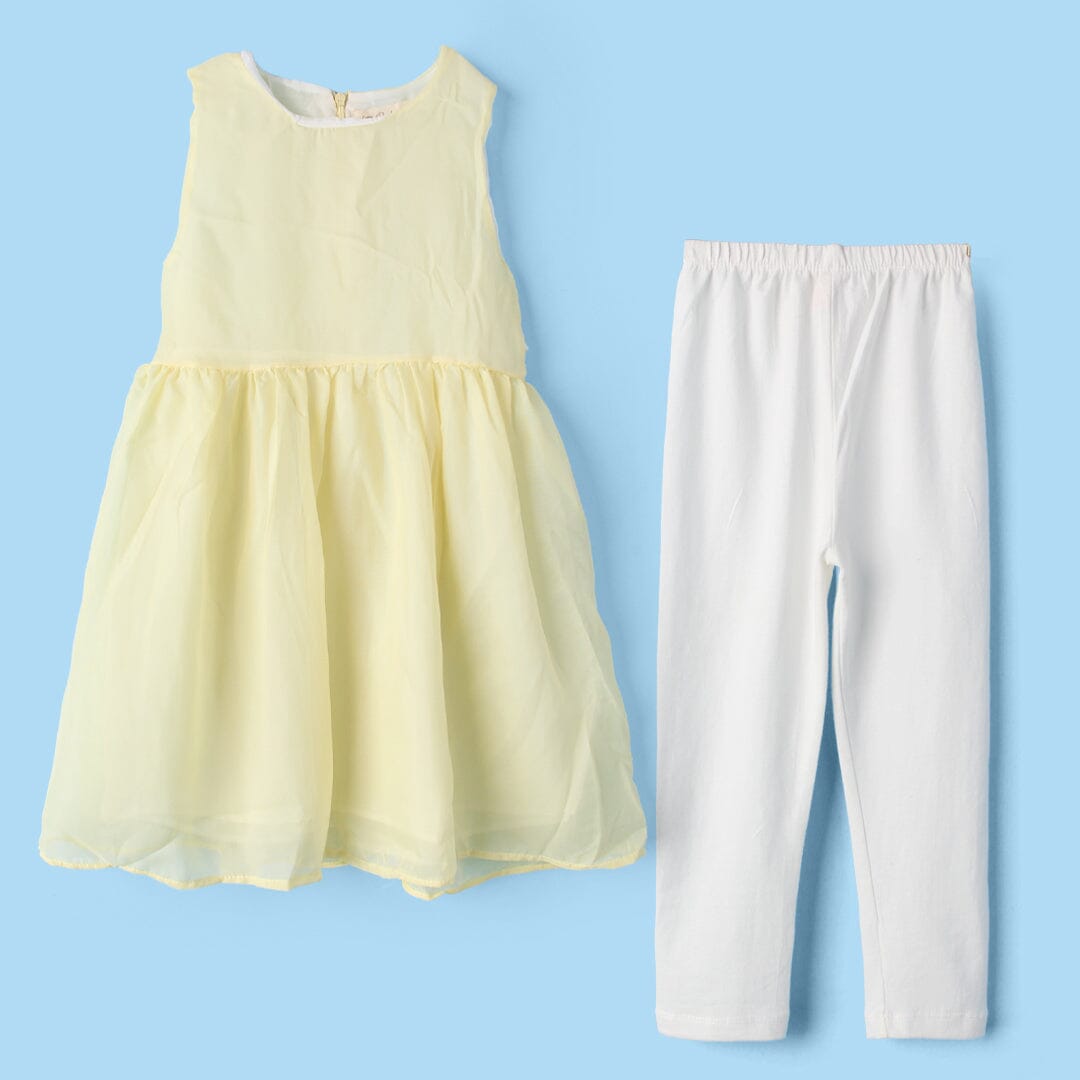 Fantastic Yellow Themed Girls Frock Set Frock Iluvlittlepeople 2-3 Years Yellow Summer