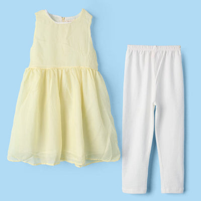 Fantastic Yellow Themed Girls Frock Set Frock Iluvlittlepeople 2-3 Years Yellow Summer