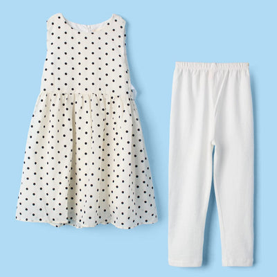 Decent White Themed Girls Frock Set Frock Iluvlittlepeople 2-3 Years White Summer