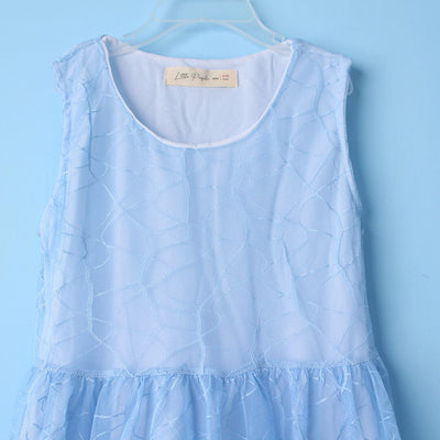 Fancy Blue Themed Girls Frock Set Frock Iluvlittlepeople 