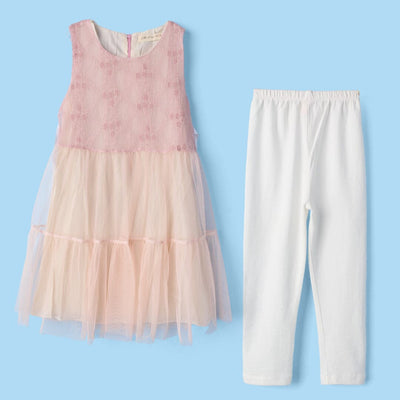 Sweet Pink Themed Girls Frock Set Frock Iluvlittlepeople 2-3 Years Pink Summer