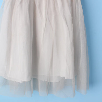 Stylish Beige Themed Girls Frock Set Frock Iluvlittlepeople 