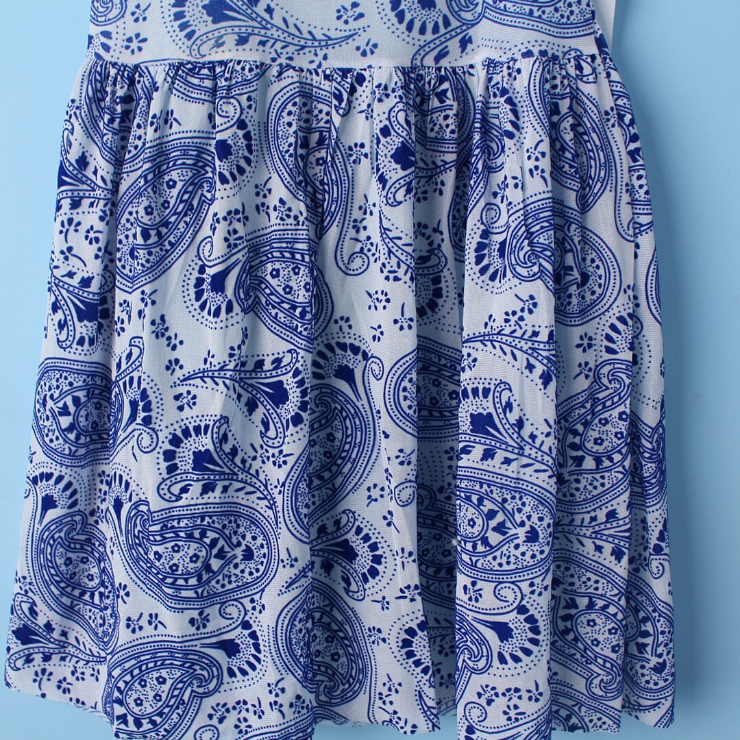 Fancy Blue Themed Girls Frock Set Frock Iluvlittlepeople 
