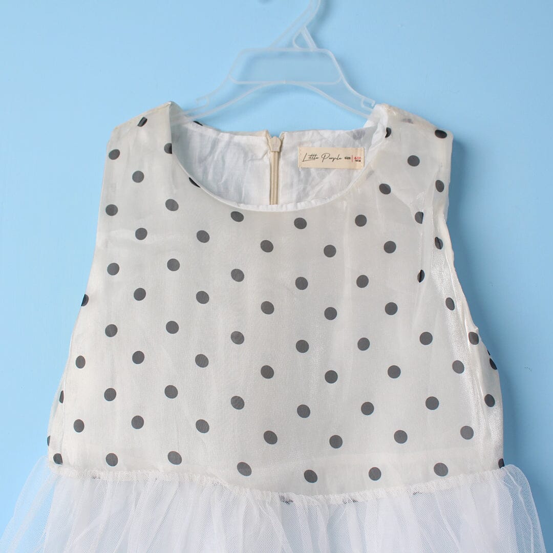Stylish Creamy White Themed Girls Frock Set Frock Iluvlittlepeople 