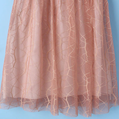 Decent Peach Themed Girls Frock Set Frock Iluvlittlepeople 