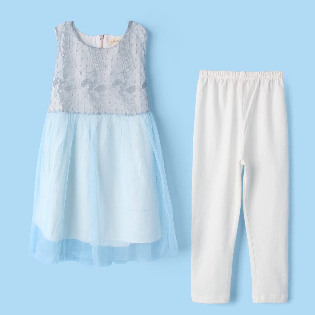 Impulse Blue Themed Girls Frock Set Frock Iluvlittlepeople 2-3 Years Blue Summer