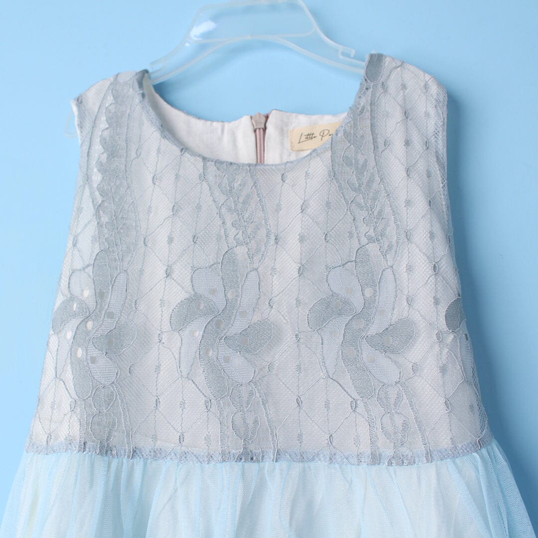 Impulse Blue Themed Girls Frock Set Frock Iluvlittlepeople 