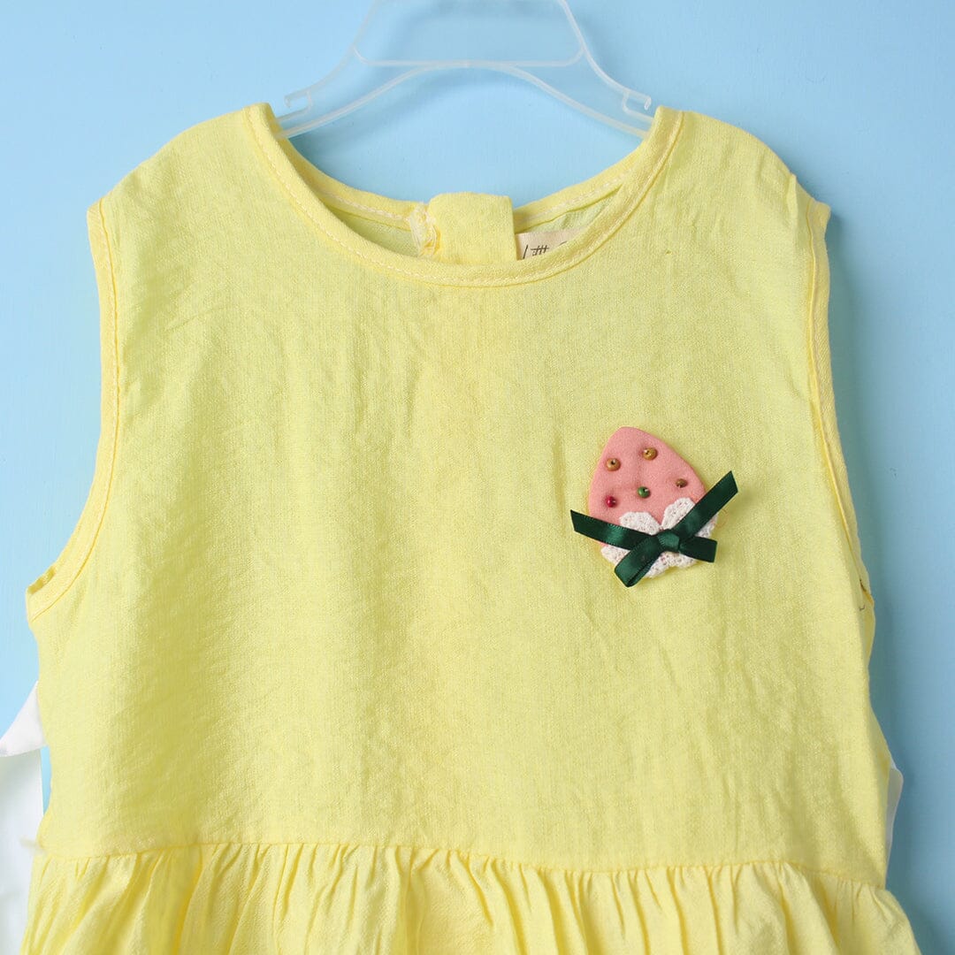 Fantastic Yellow Themed Girls Frock Set Frock Iluvlittlepeople 