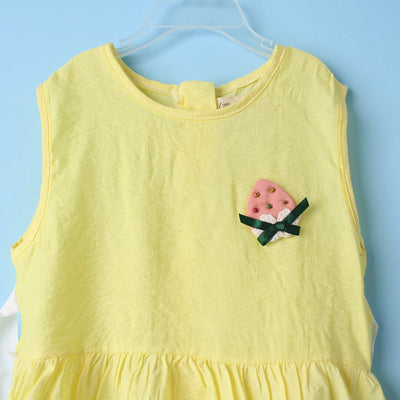Fantastic Yellow Themed Girls Frock Set Frock Iluvlittlepeople 