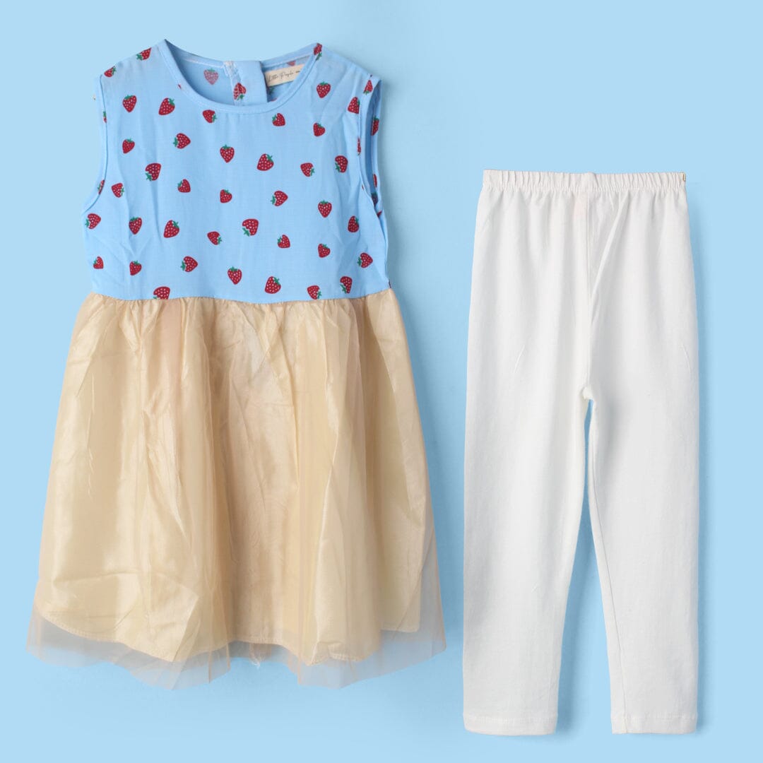 Delighted Blue Themed Girls Frock Set Frock Iluvlittlepeople 2-3 Years Blue Summer